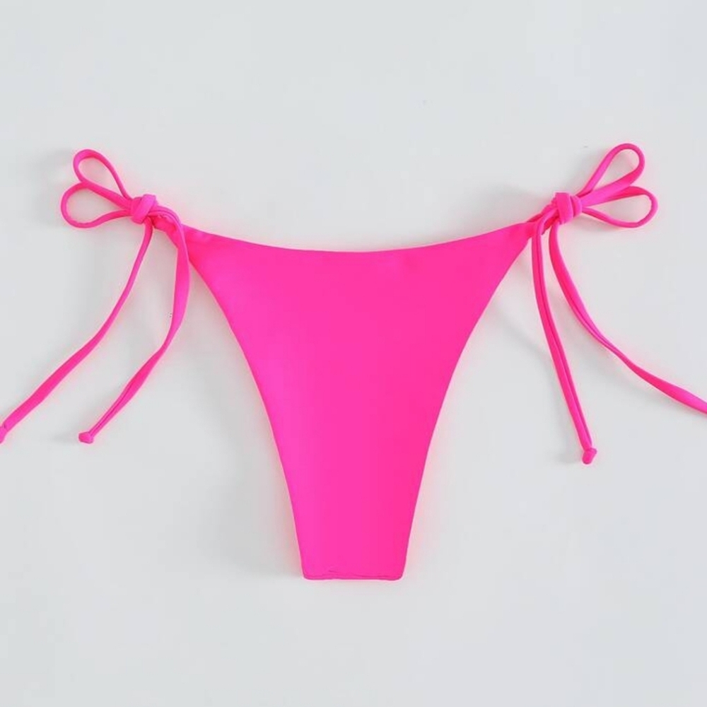 Vibrant Hot Pink Bikini Bottom Side Tie Size small